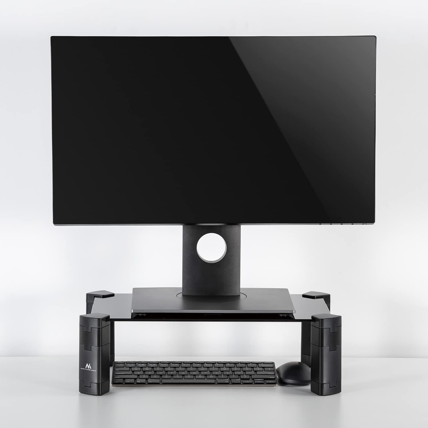 Maclean Brackets MC-934 Monitorständer Glas höhenverstellbar 20 kg