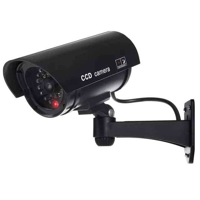 Maclean IR1100B Kamera-Attrappe Dummy LED schwarz