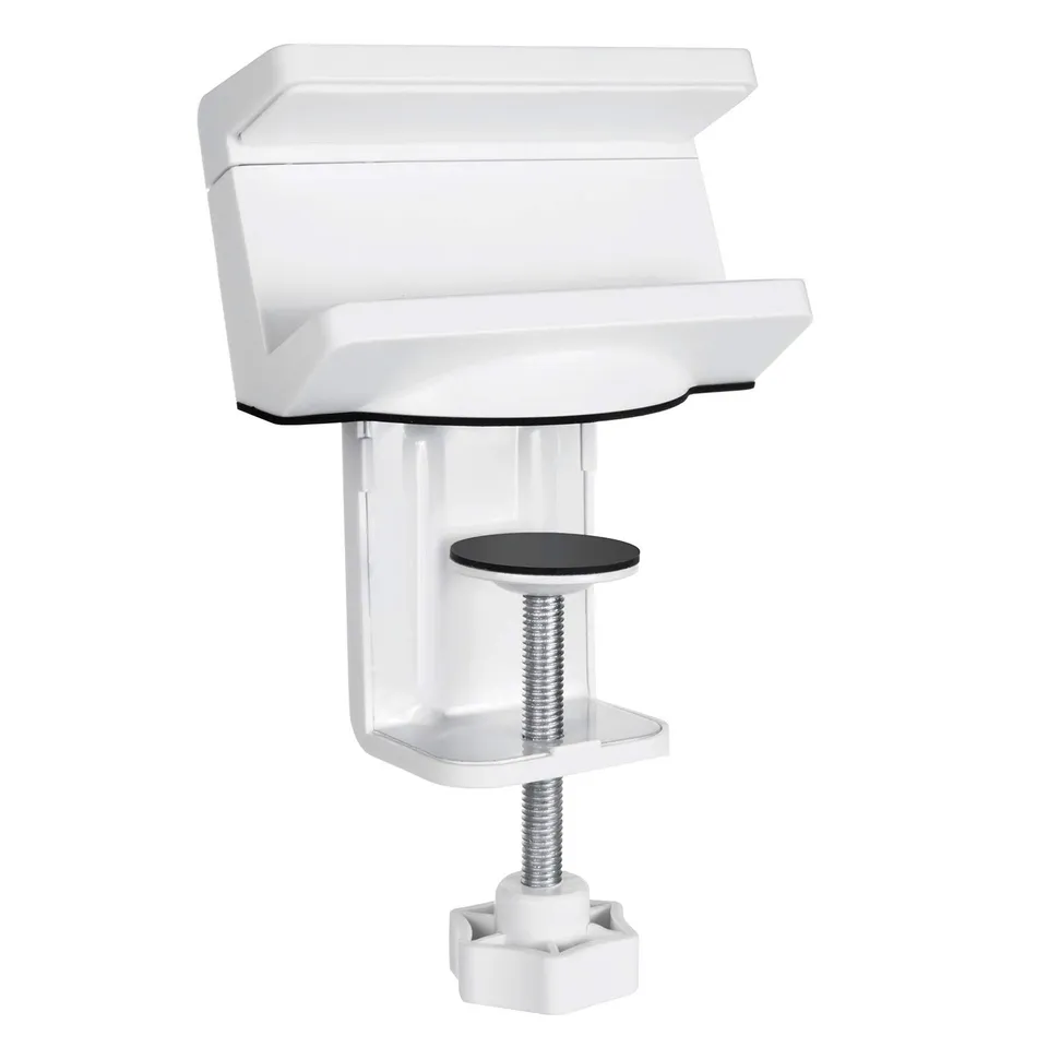 Maclean Energy MC-808 Steckdosenleisten-Halterung Weiß Tisch