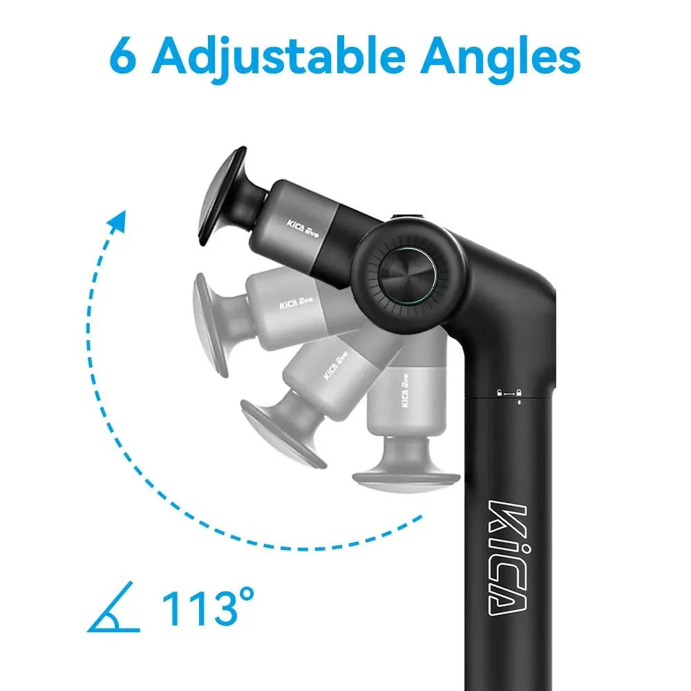 KiCA EVO Massagepistole klappbar 6 Köpfe 6 Stufen