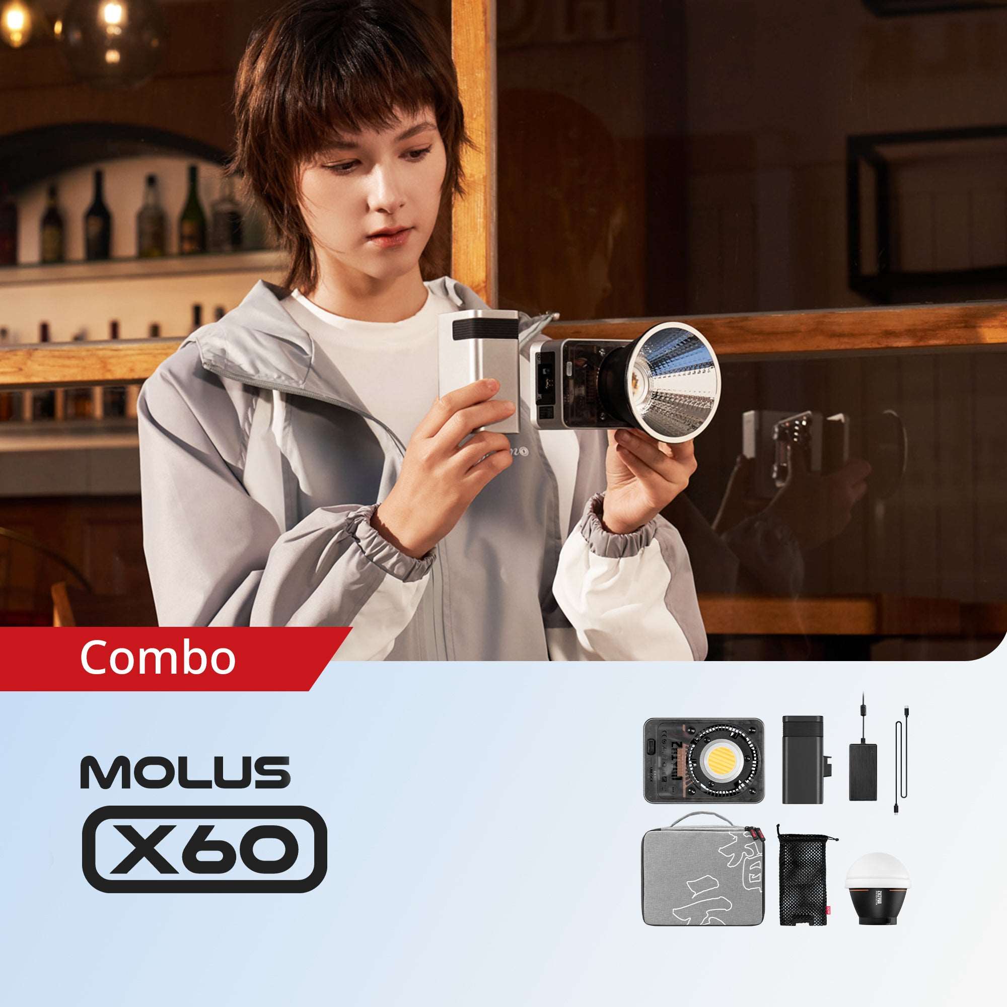 Zhiyun MOLUS X60 COB Videolicht 60W Bi-Color Standard