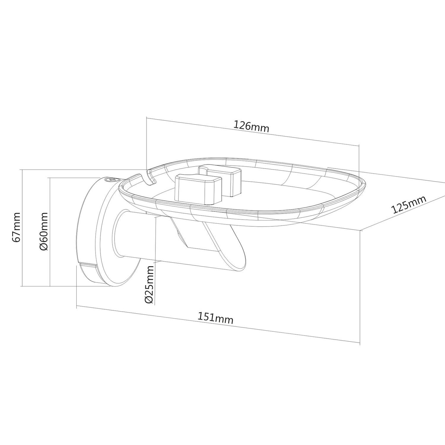 Maclean MC-840 Lautsprecher Wandhalter Sonos One 1 Stück