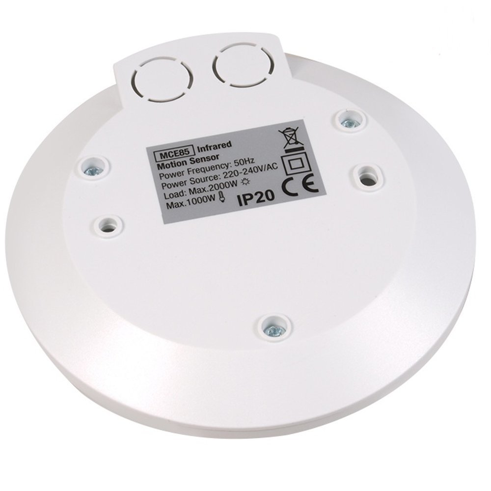 Maclean Energy MCE85 IR-Bewegungsmelder Decke 360° 6m Weiß