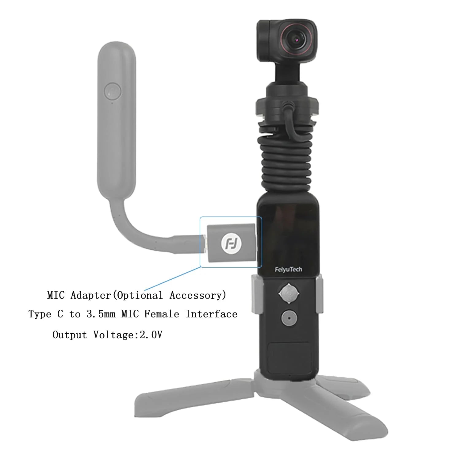 FeiyuTech Pocket 2S Gimbal-Kamera 130° 3-Achs stabilisiert