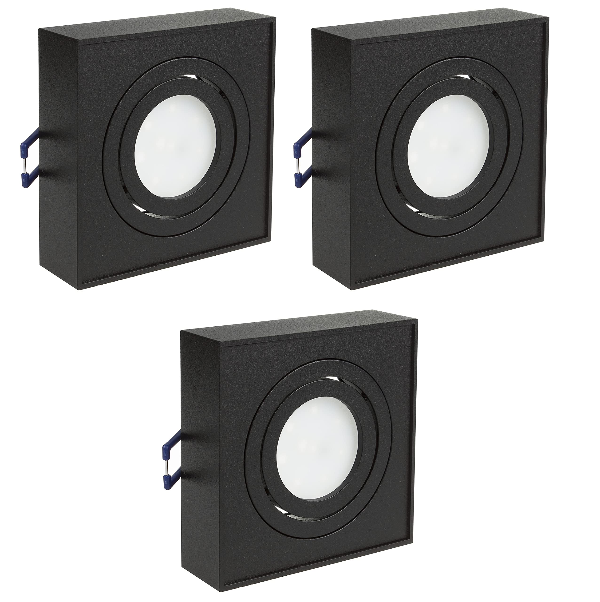 Maclean Energy MCE464B LED Einbaustrahler GU10 3er schwarz