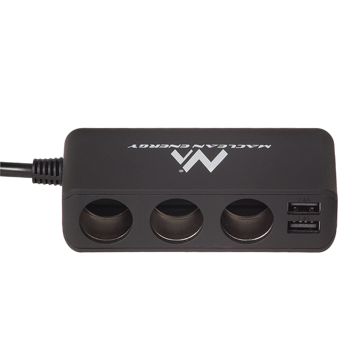 Maclean MCE117 Zigarettenanzünder-Verteiler 3-fach + 4x USB Voltmeter