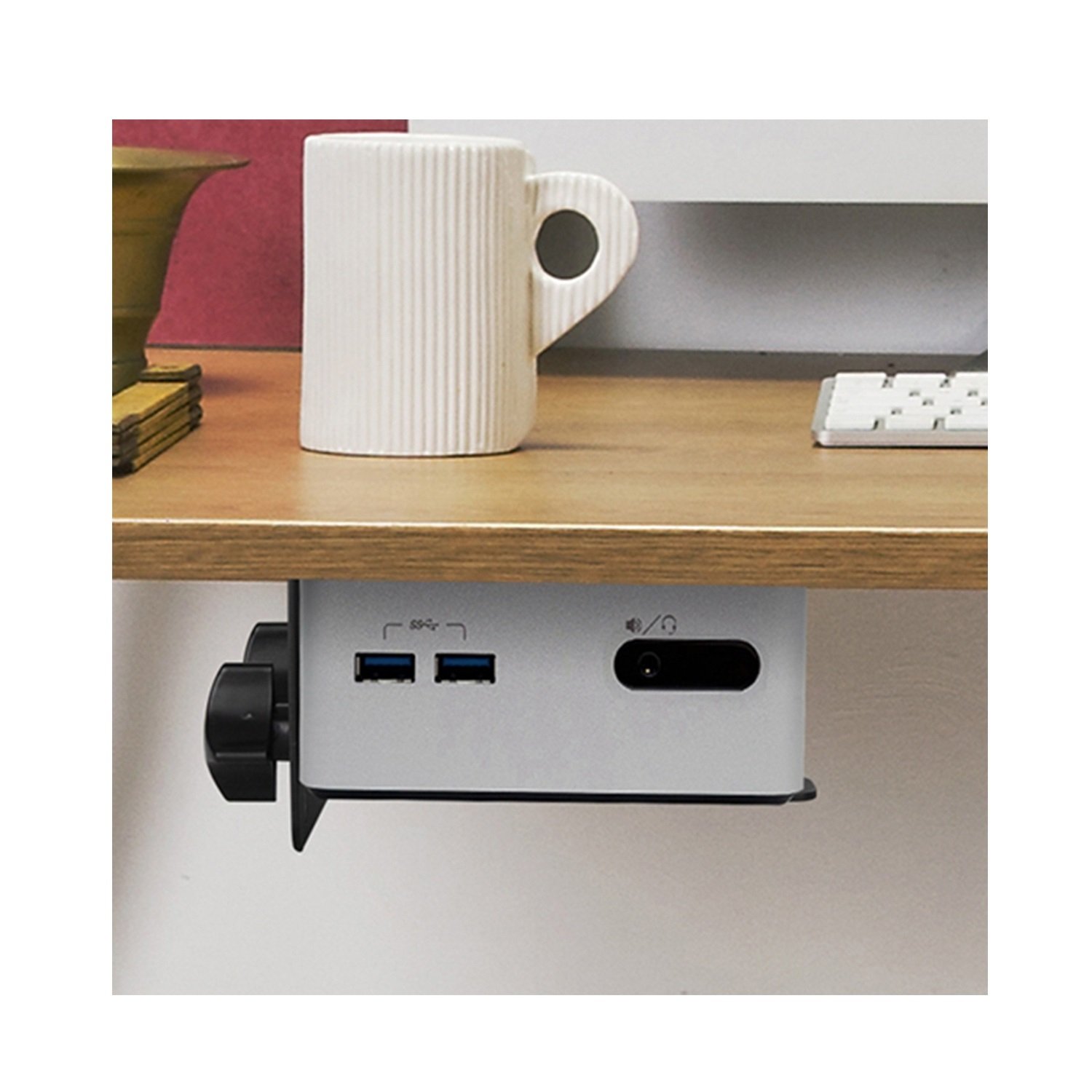 Maclean Brackets MC-720 Mini-PC Halterung Untertisch VESA 5kg