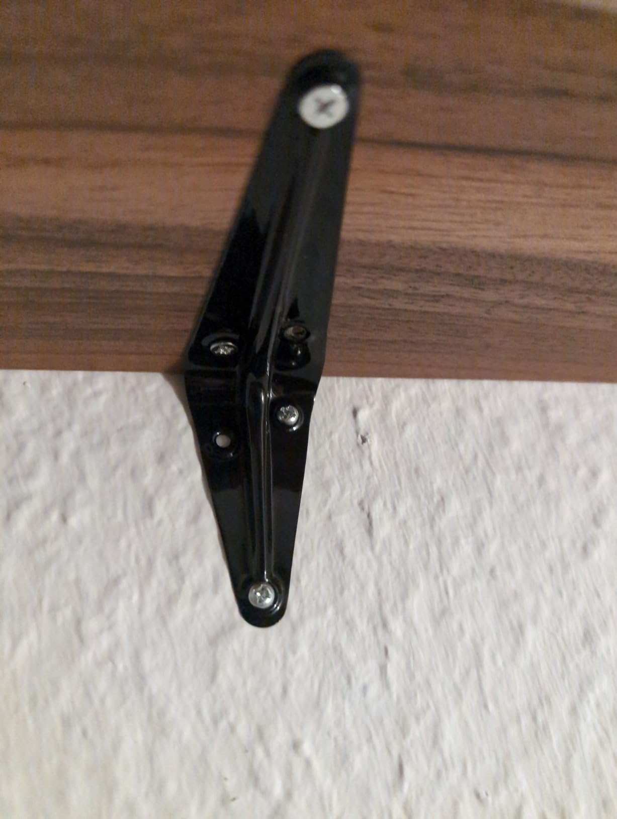 Maclean Brackets MC-331 Wandregal 6er Set Nussbaum 8kg