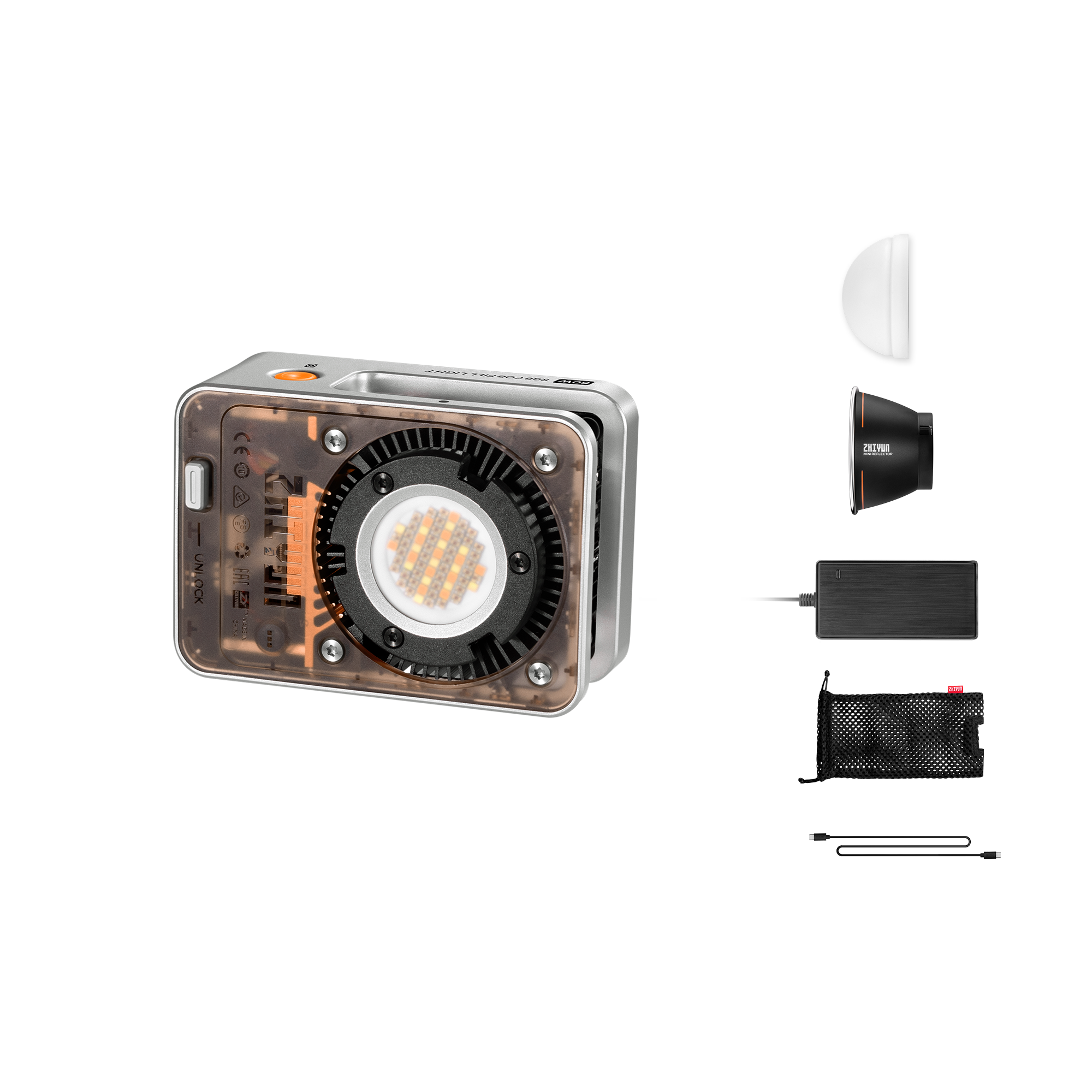 Zhiyun MOLUS X60 RGB Videolicht 60W Standard EU