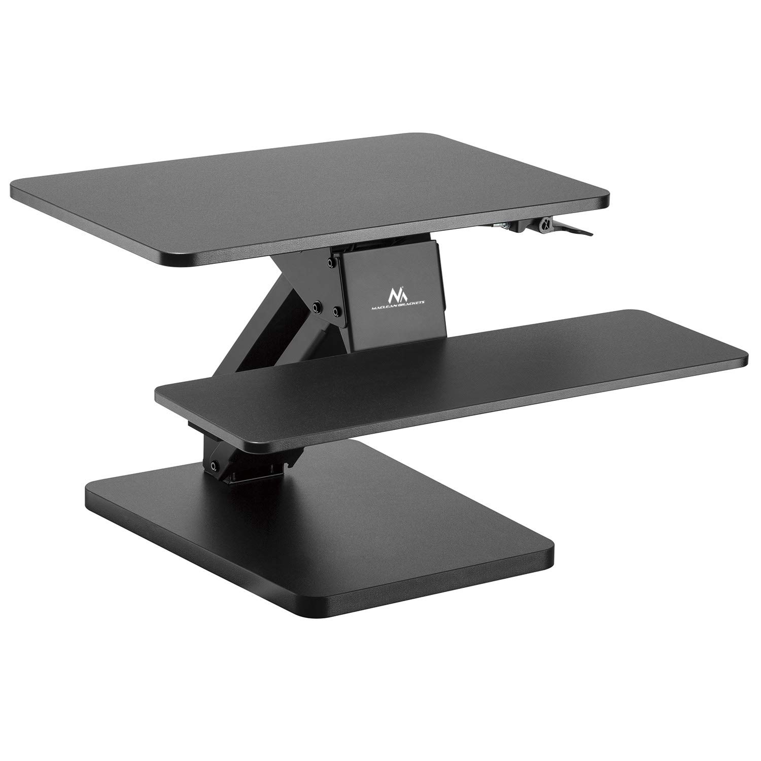 Maclean MC-882 Schreibtischaufsatz Sitz-Steh schwarz Gasfeder