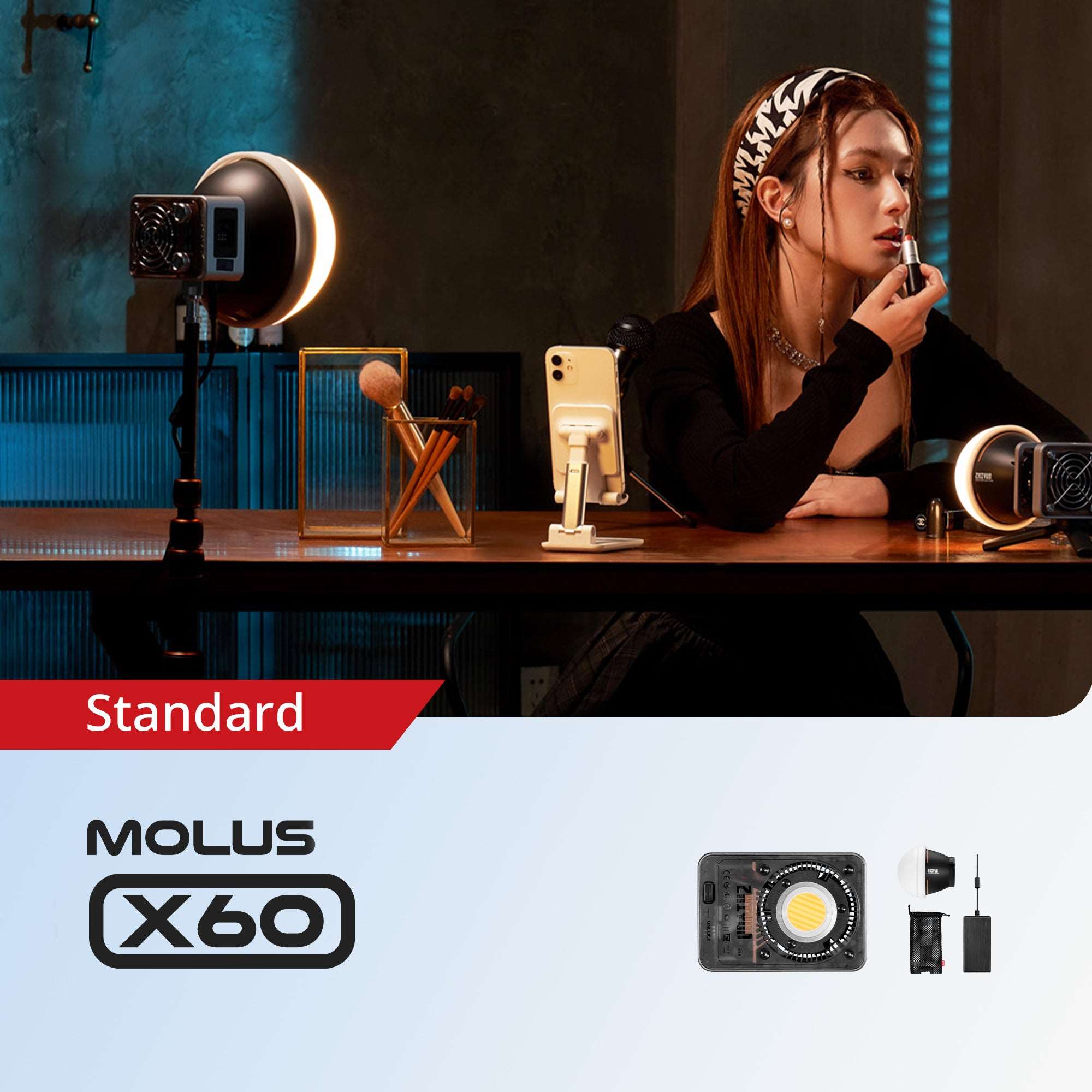 Zhiyun MOLUS X60 COB Videolicht 60W Bi-Color Standard