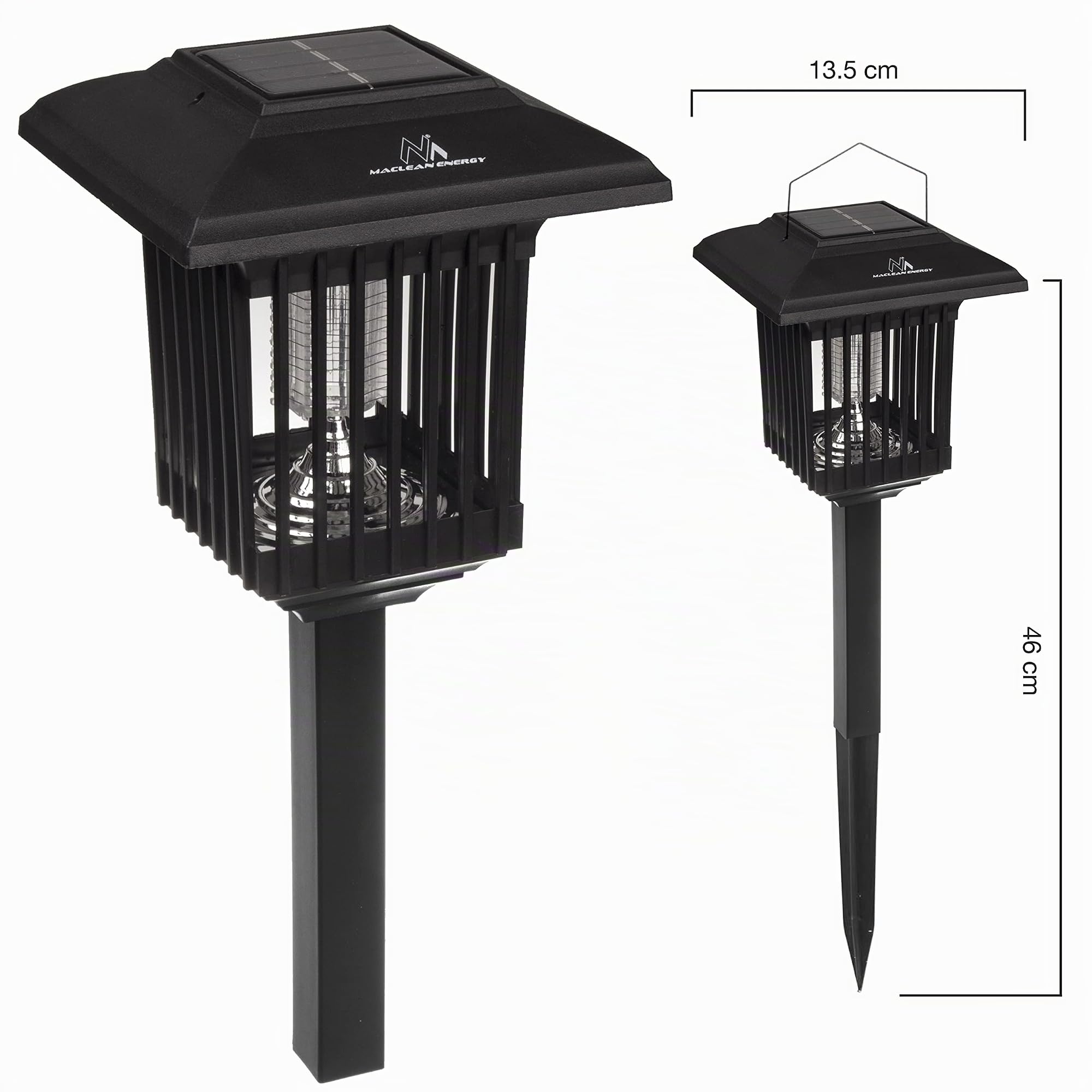 Maclean MCE448 Solar Mückenlampe Insektenvernichter IP44