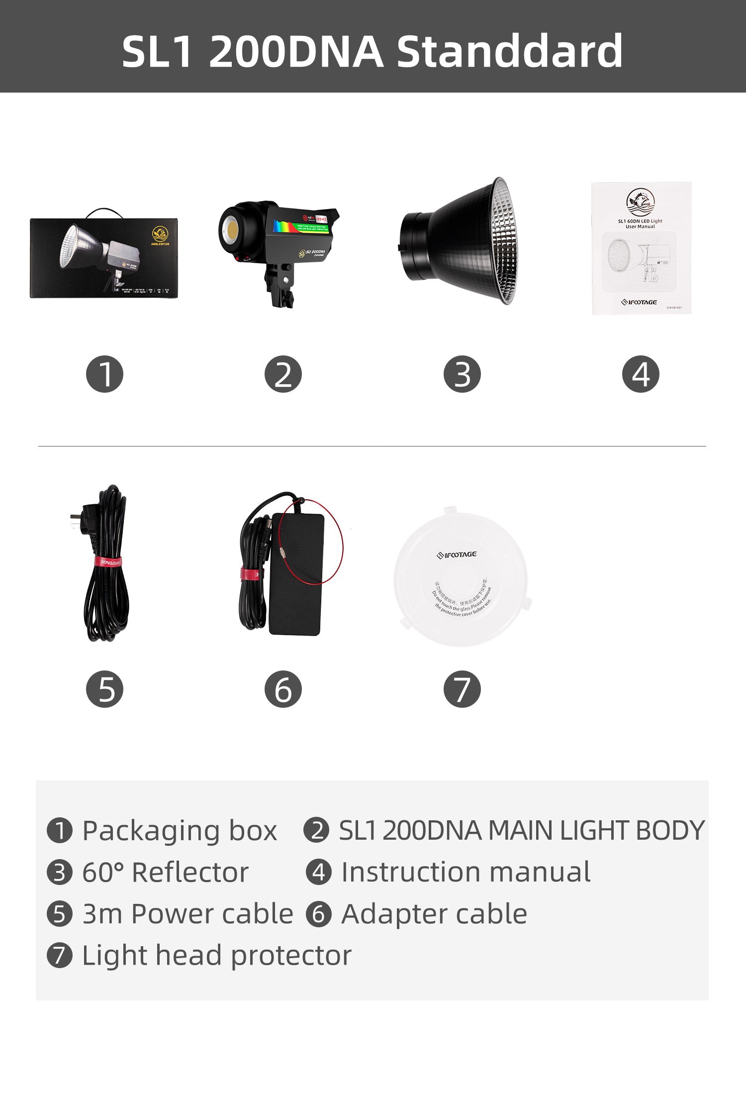 iFootage Anglerfish SL1 200DNA LED-Videolicht Tageslicht