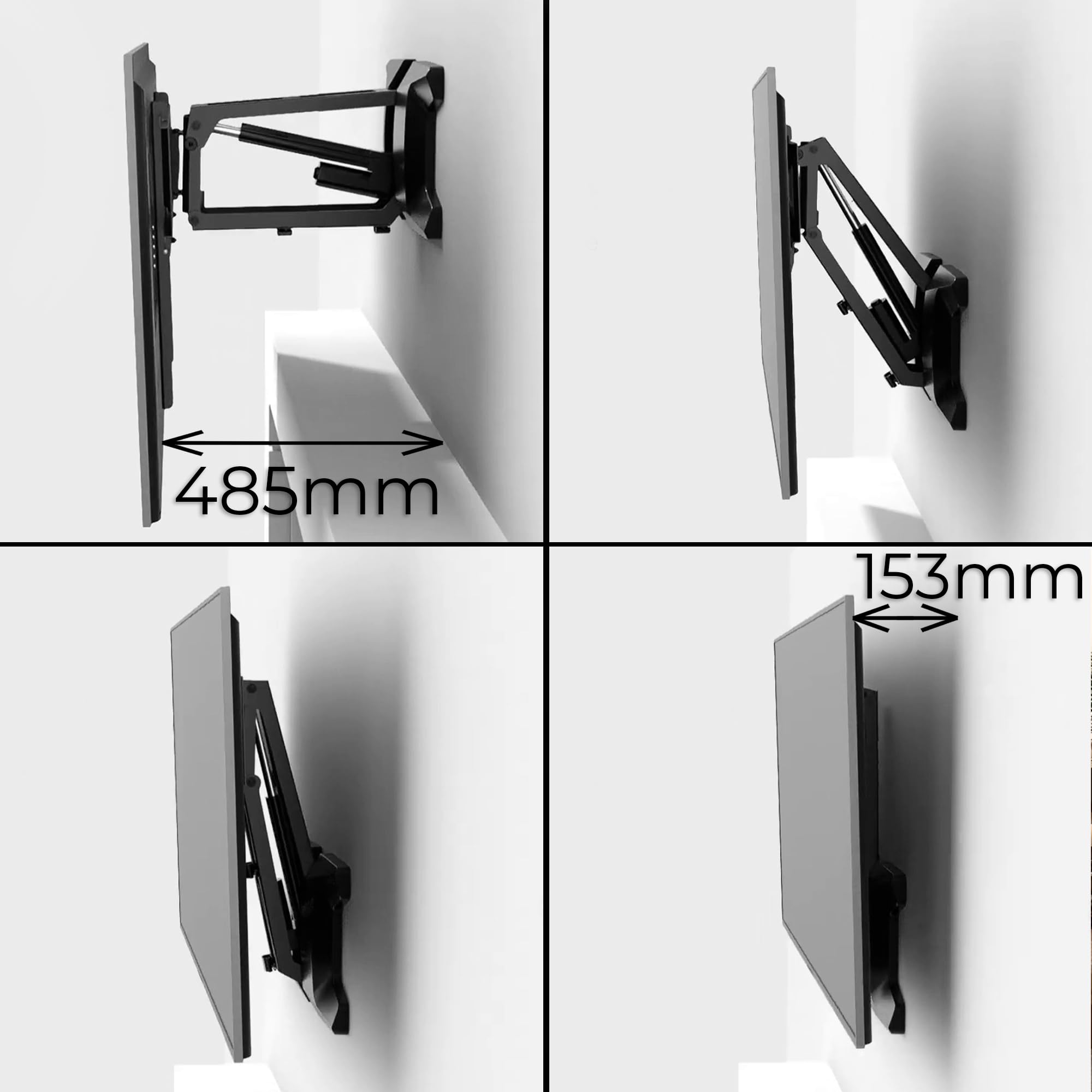 Maclean MC-891 TV Wandhalterung elektrisch 37-70" 35 kg