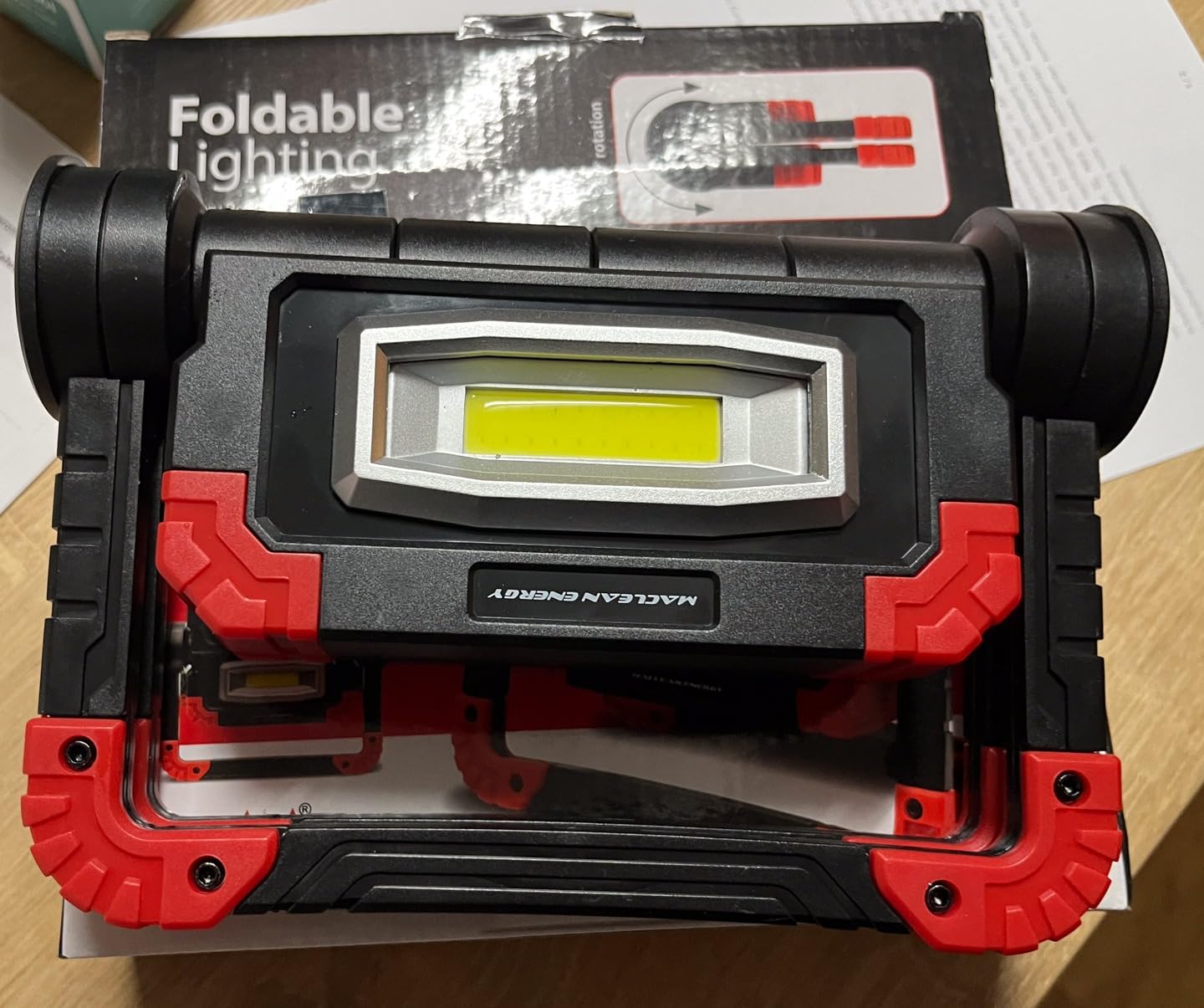 Maclean Energy LED-Arbeitsleuchte faltbar 300 lm IP44 6500K