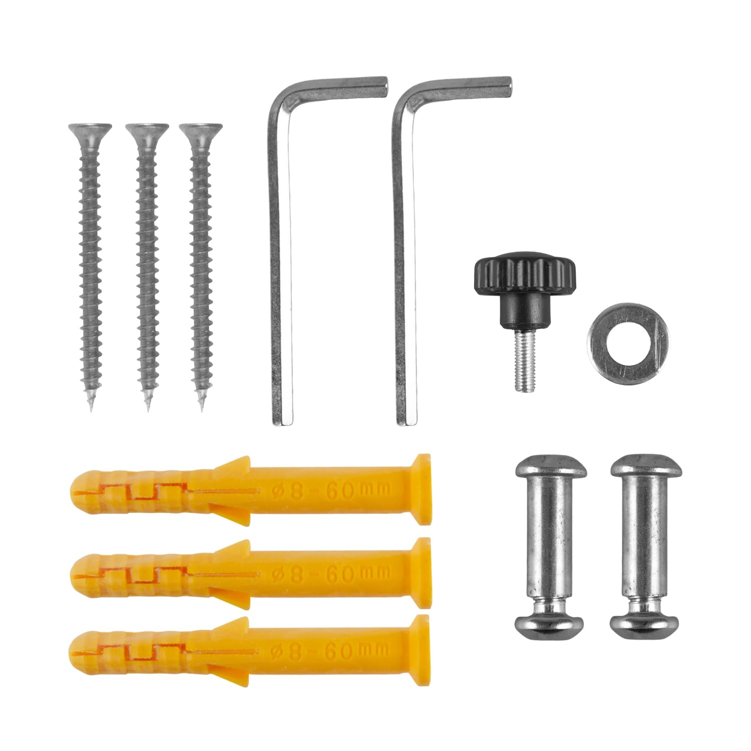 Maclean Brackets Fahrrad-Wandhalterung 30 kg horizontal 2 Haken