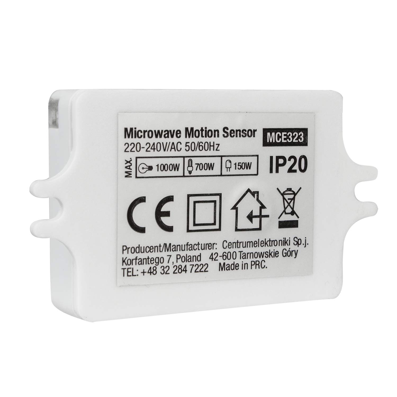 Maclean Energy MCE323 Bewegungssensor Mikrowelle 360 Grad IP20