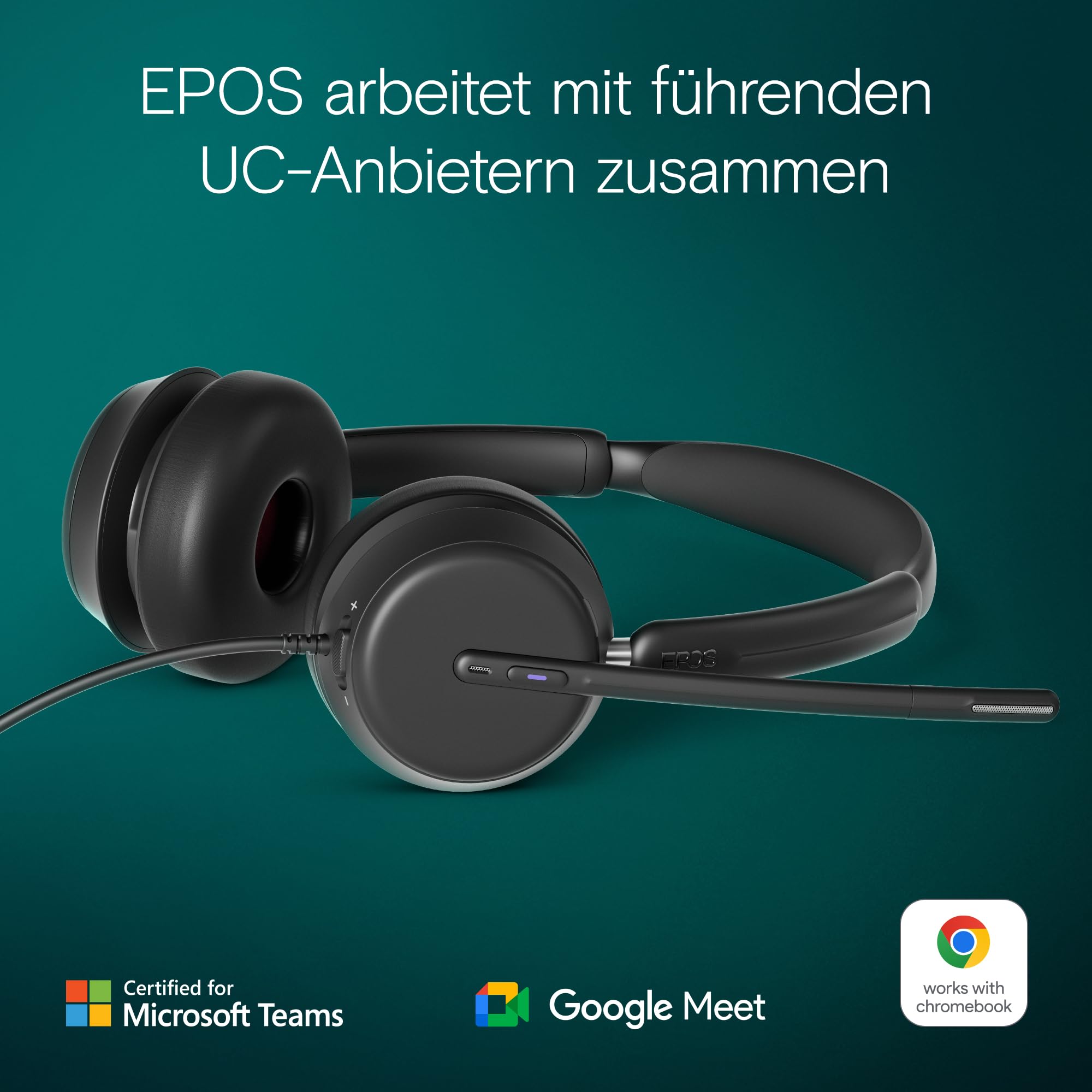 EPOS IMPACT 860T Headset USB-C Teams Stereo Kabel
