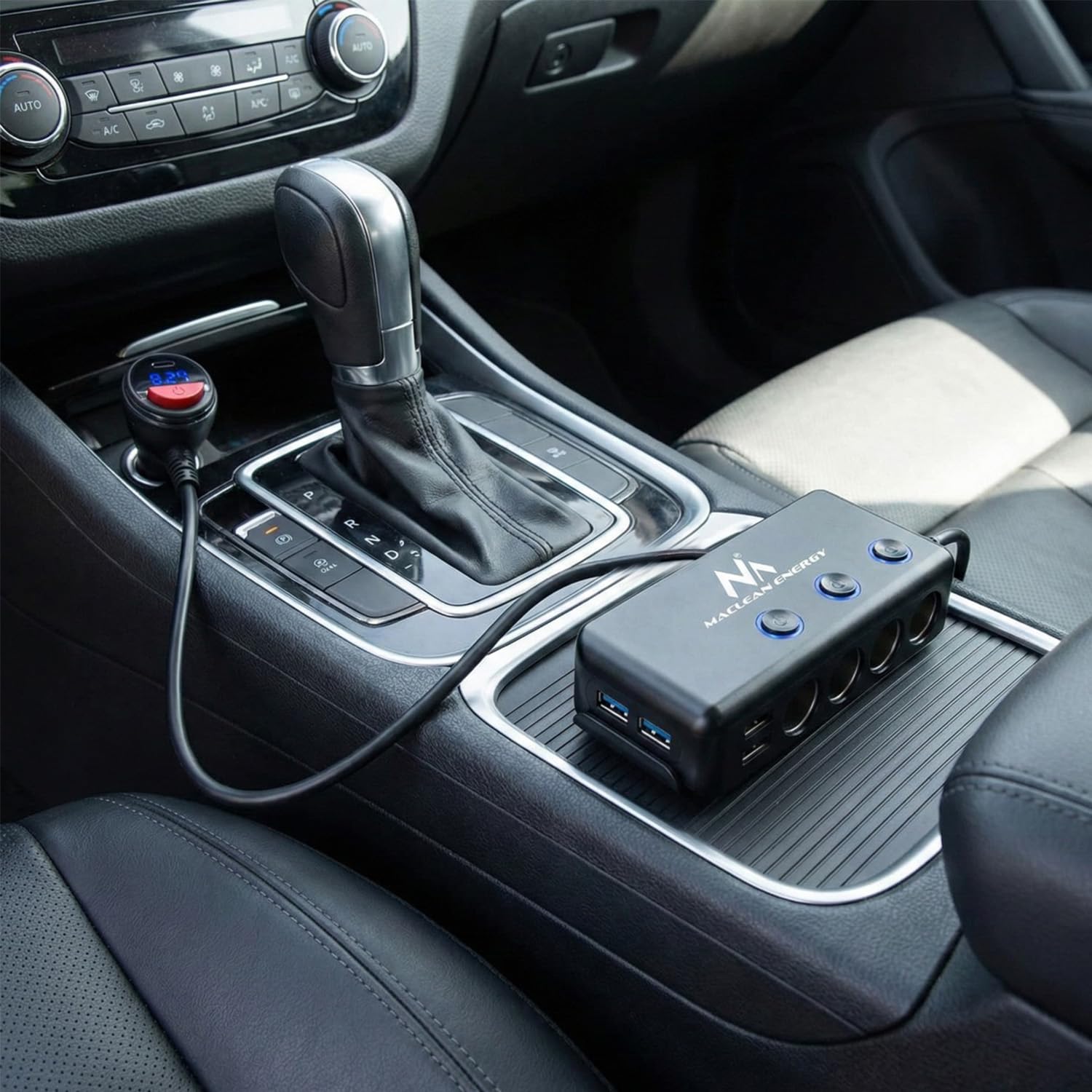Maclean 3-Fach Kfz-Verteiler Zigarettenanzünder USB-C PD 18W