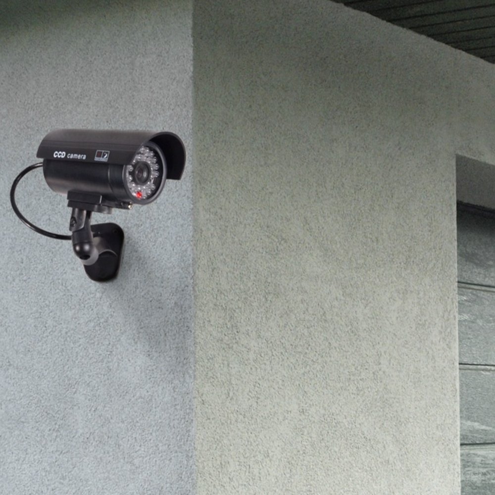 Maclean IR9000 Kamera Dummy Attrappe mit LED Outdoor