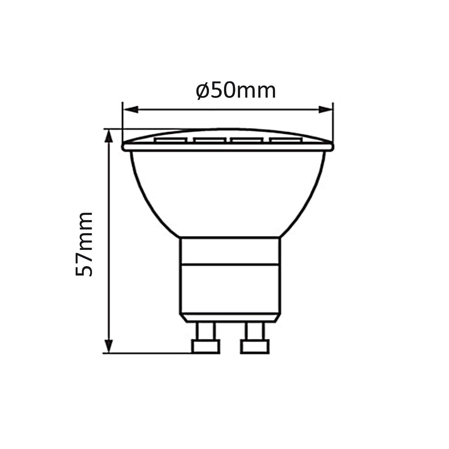 Maclean MCE435 GU10 LED 5W 400lm Neutralweiß 4000K 1 Stück
