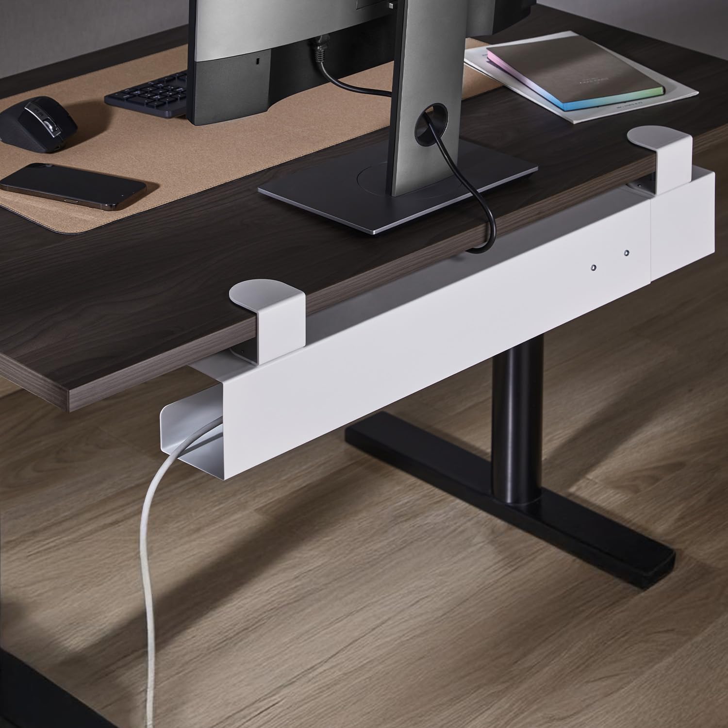Maclean Brackets MC-333 Untertisch Kabel-Organizer 120 cm 5 kg