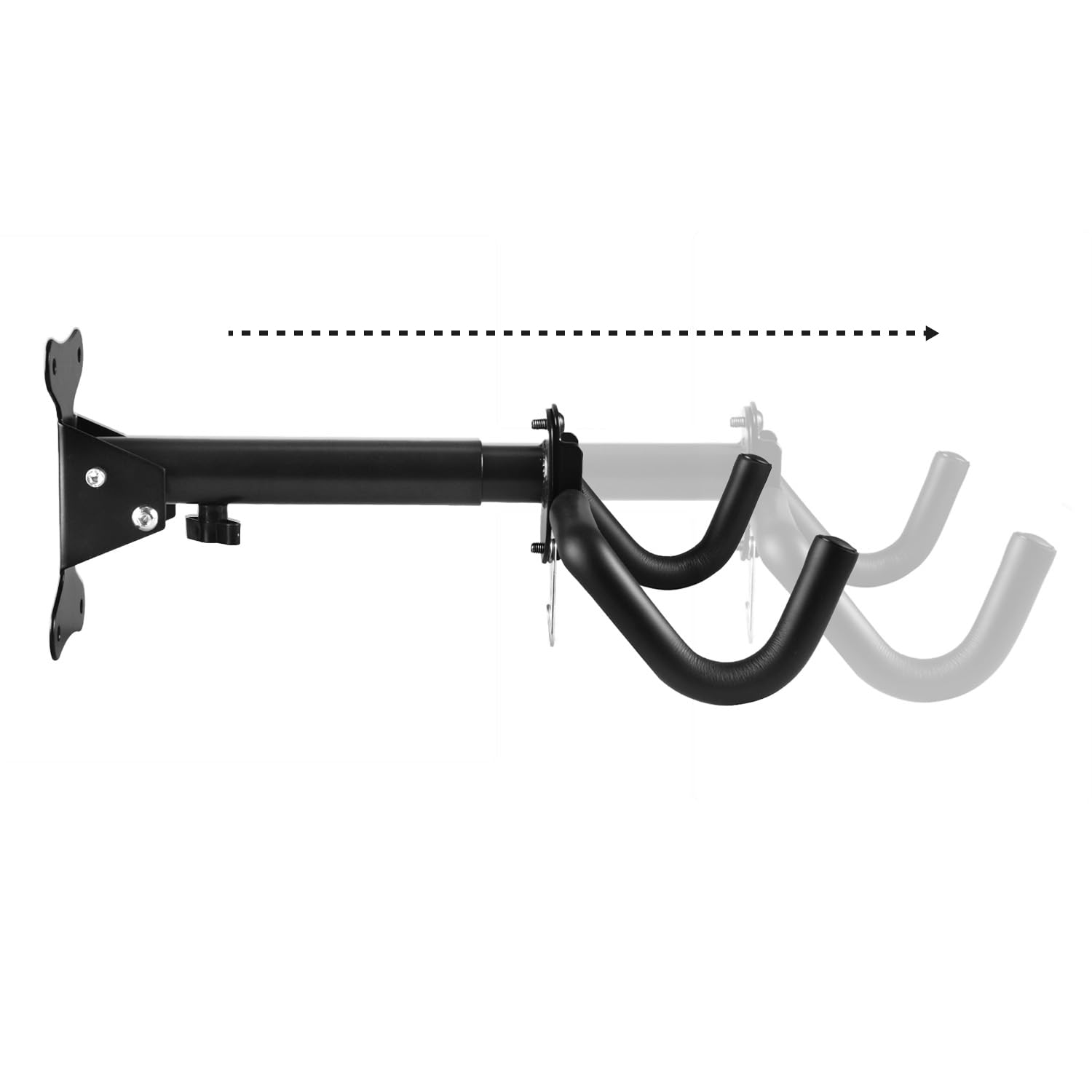 Maclean Brackets Fahrrad Wandhalterung 30 kg 1 Stück Klappbar