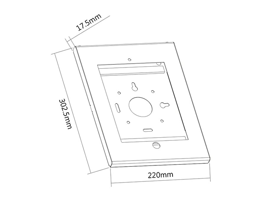 Maclean Brackets MC-676 Tablet Halterung Wand iPad Air mit Schloss