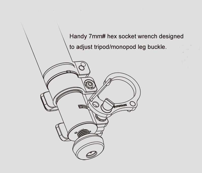 iFootage Tool Hook Rot Multitool 4mm Inbus Stativwerkzeug