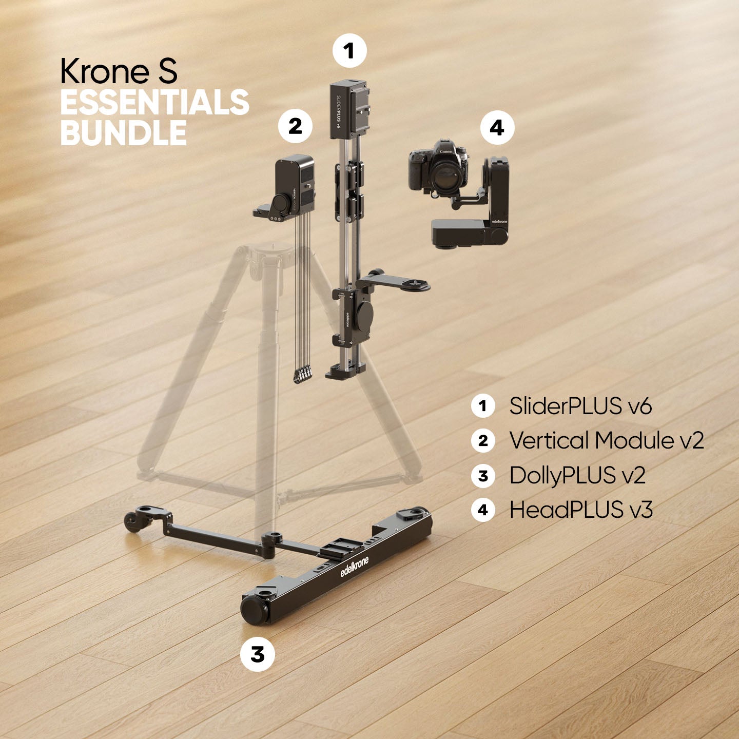 Edelkrone Krone S Bundle SliderPLUS v6 Essentials Hub