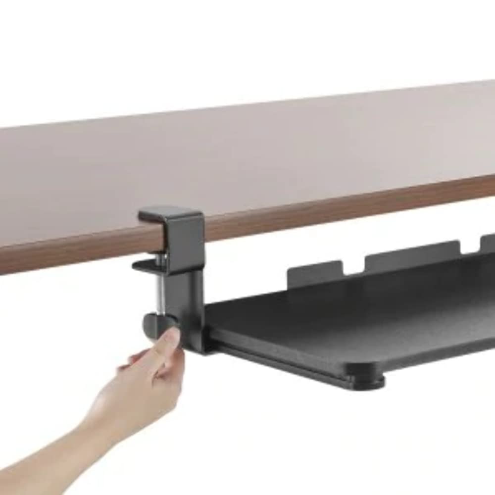 Maclean Tastaturhalterung Tastaturauszug Klemmmontage