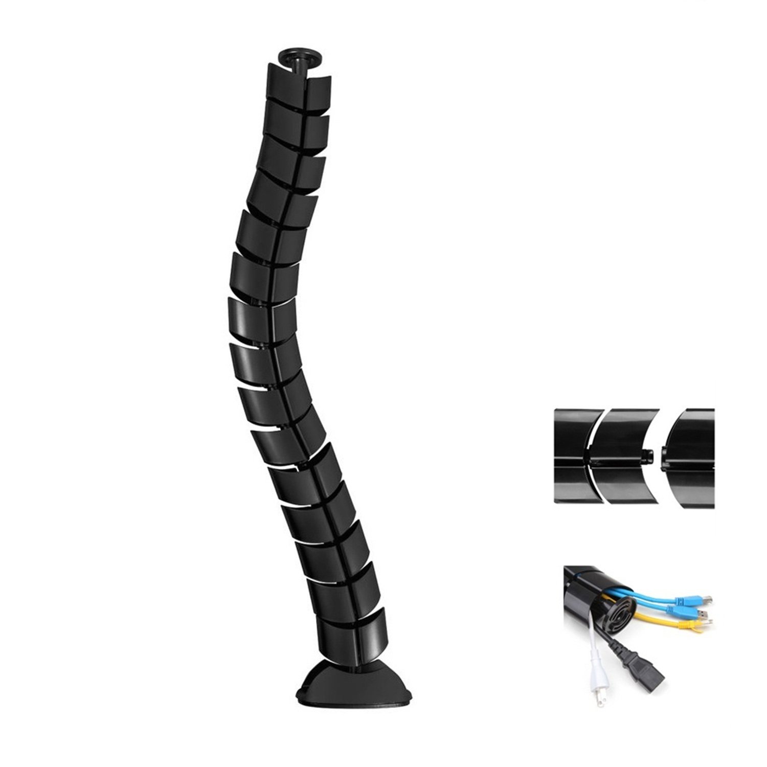 Maclean Brackets MC-768 Kabelschlauch 75cm Silber kürzbar