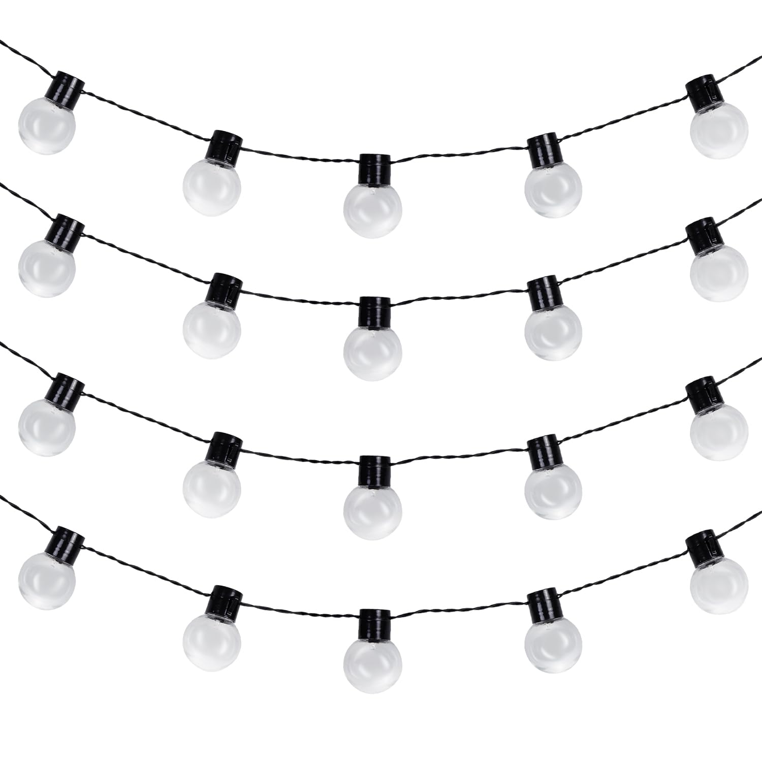 Maclean MCE424 Solar-Lichterkette Garten 7m 20 Birnen IP44