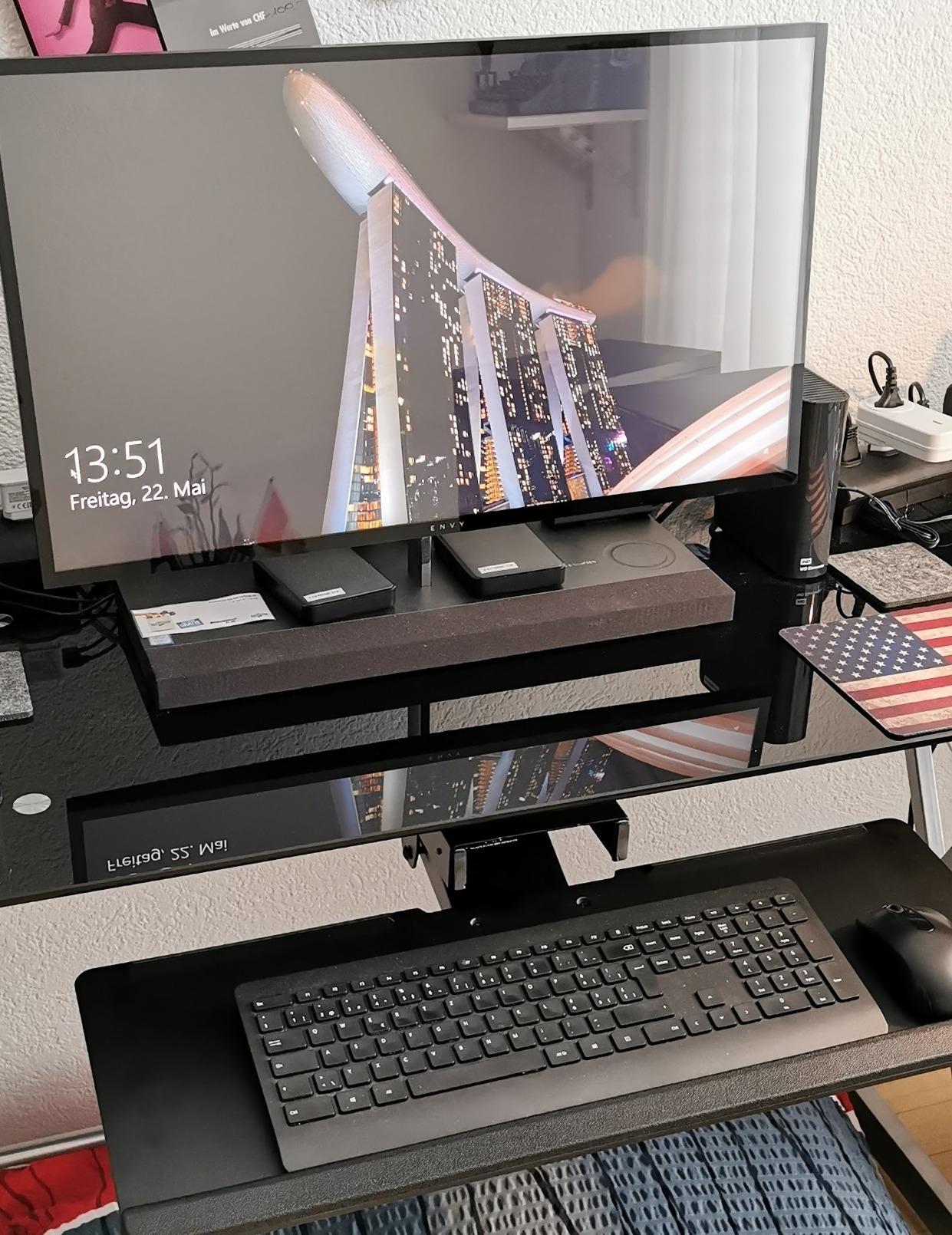 Maclean Brackets MC-757 Tastatur-Halterung 67 cm Schreibtisch